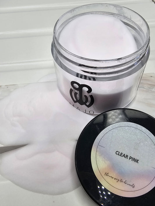 ACRYLIC POWDER CLEAR PINK FOR NAILS | POLVO DE ACRILICO CLARO CON ROSA PARA UÑAS